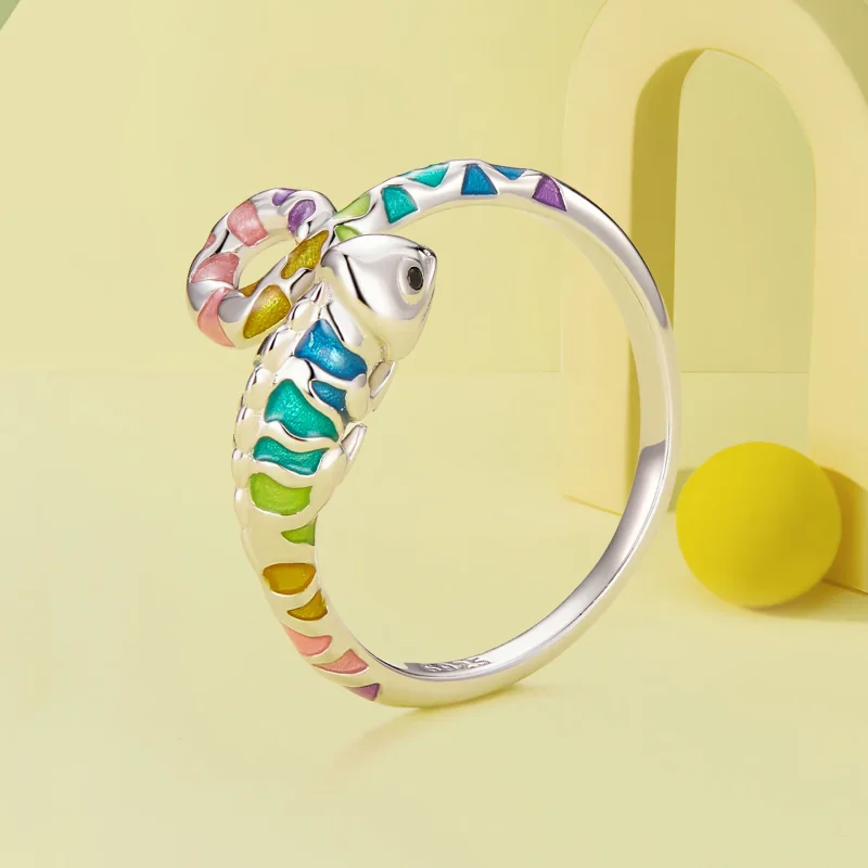 (immagine per) Pandora Stile Anello Aperto Camaleonte - BSR475-E - Visualizza 2