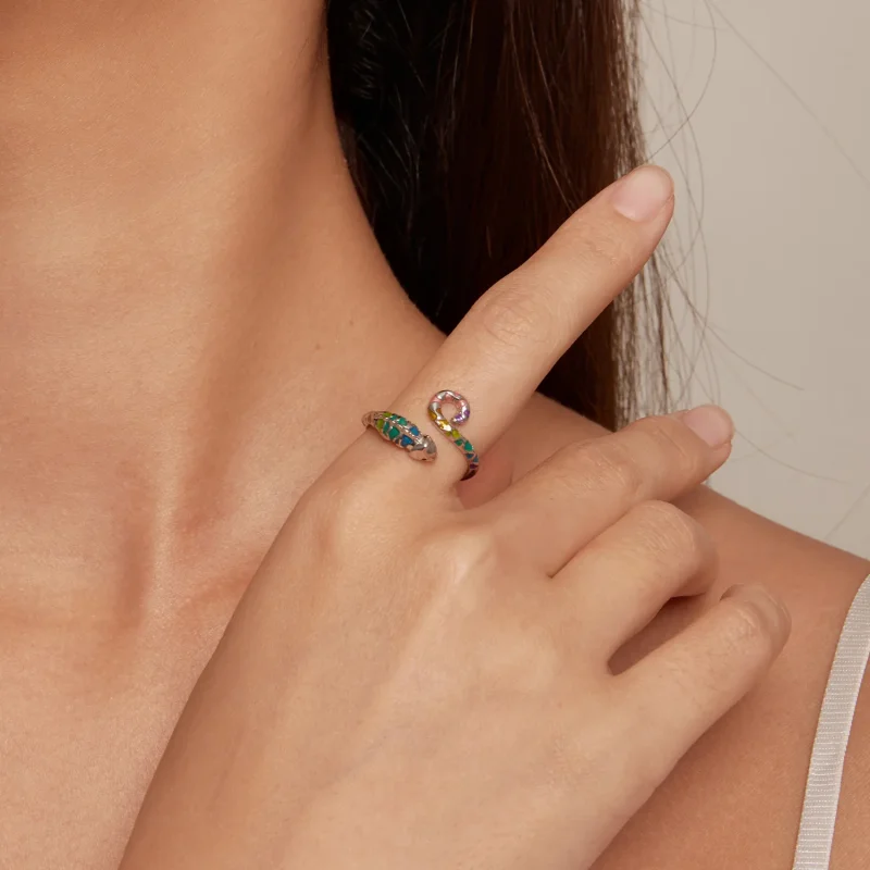 (immagine per) Pandora Stile Anello Aperto Camaleonte - BSR475-E - Visualizza 5
