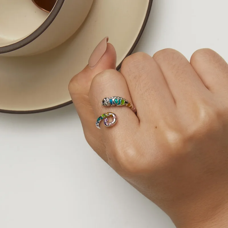 (immagine per) Pandora Stile Anello Aperto Camaleonte - BSR475-E - Visualizza 7