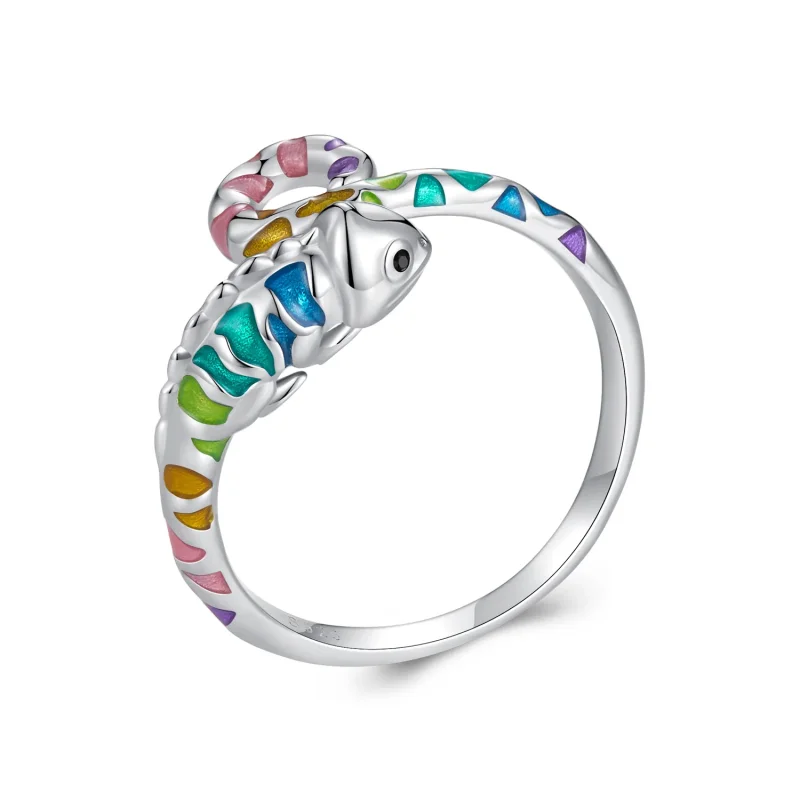 (immagine per) Pandora Stile Anello Aperto Camaleonte - BSR475-E