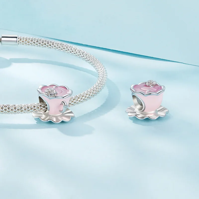 (immagine per) Pandora Stile Charm Tazza da tè a forma di fiore - SCC2563 - Visualizza 4