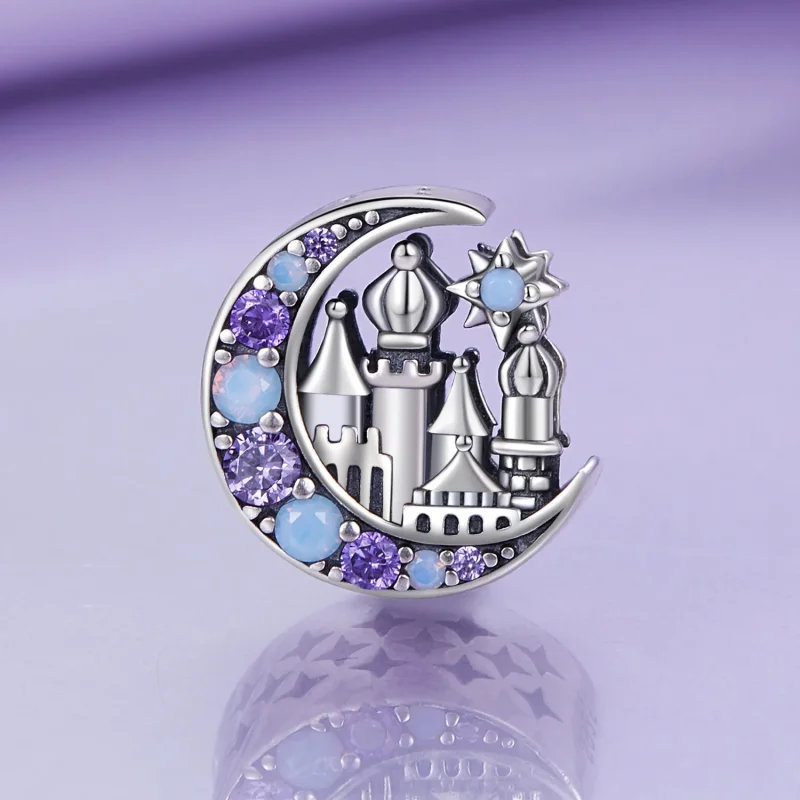 (immagine per) Pandora Stile Ciondolo Castello di Luce Lunare - BSC892 - Visualizza 2