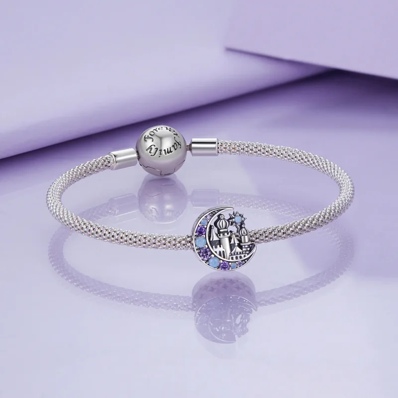 (immagine per) Pandora Stile Ciondolo Castello di Luce Lunare - BSC892 - Visualizza 5