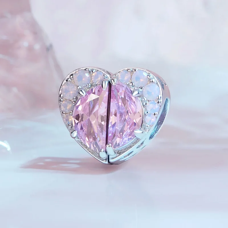 (immagine per) Pandora Stile Ciondolo Cuore Rosa Sorelle - SCC2641 - Visualizza 2