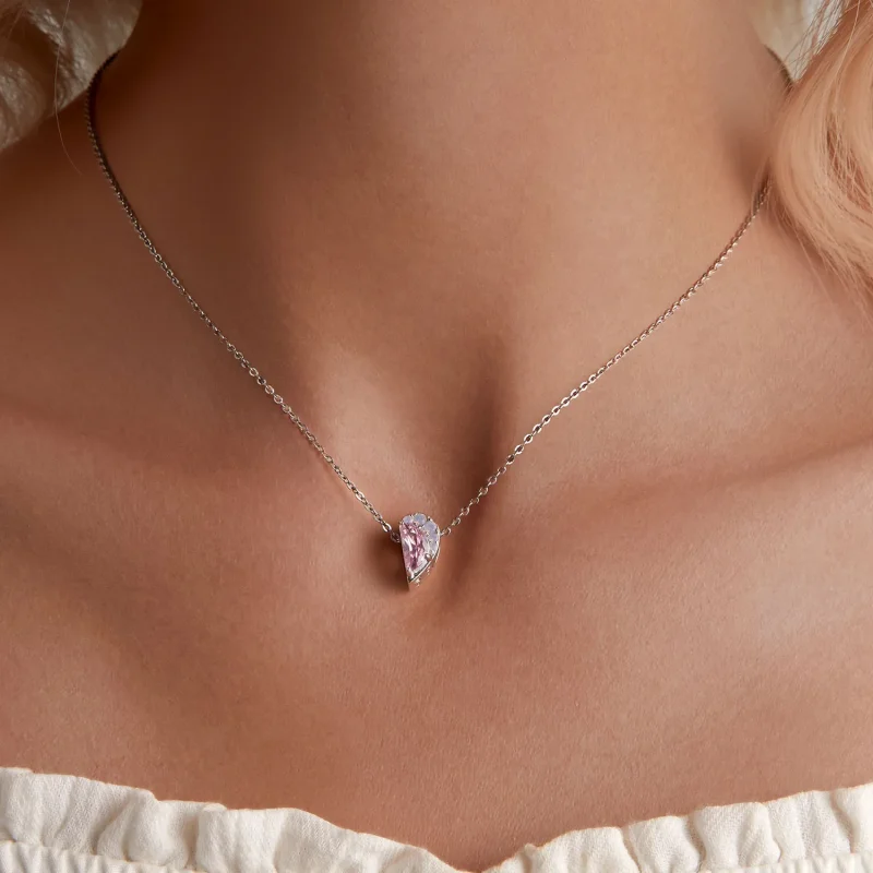 (immagine per) Pandora Stile Ciondolo Cuore Rosa Sorelle - SCC2641 - Visualizza 6