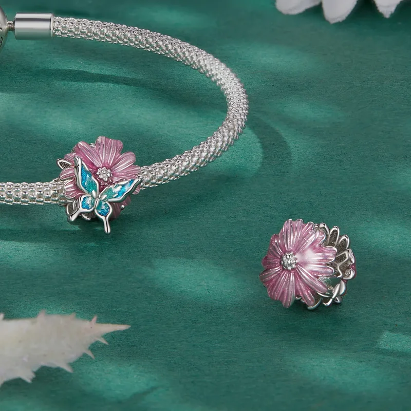 (immagine per) Pandora Stile Ciondolo Farfalla Crisantemo - BSC788 - Visualizza 4