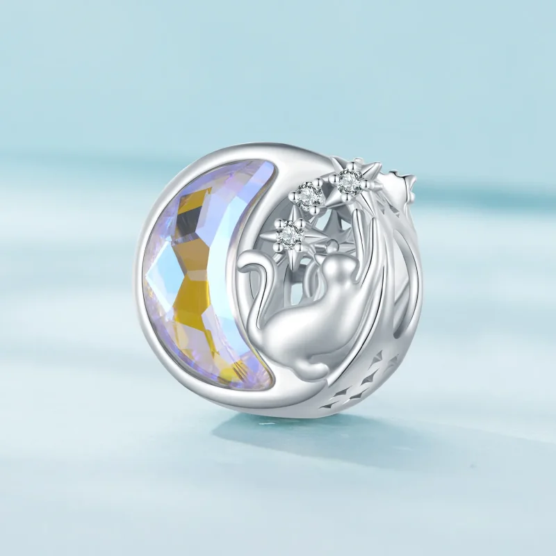 (immagine per) Pandora Stile Ciondolo Gatto Mezzanotte - SCC2538 - Visualizza 2