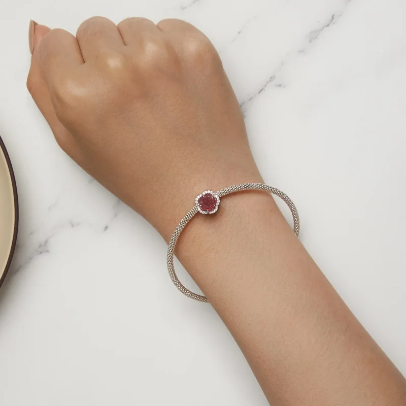 (immagine per) Pandora Stile Ciondolo in Cristallo Rosa - BSC904 - Visualizza 3