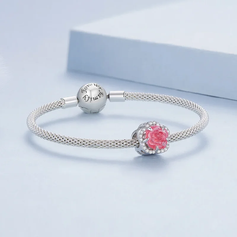 (immagine per) Pandora Stile Ciondolo in Cristallo Rosa - BSC904 - Visualizza 8