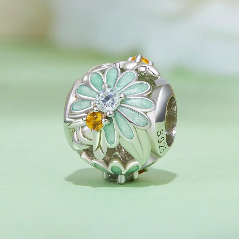(immagine per) Pandora Stile Ciondolo Margherita e Ape - BSC895 - Visualizza 2