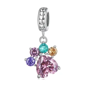 (immagine per) Pandora Stile Colorato Carino Pendente a Zampa - SCC2478
