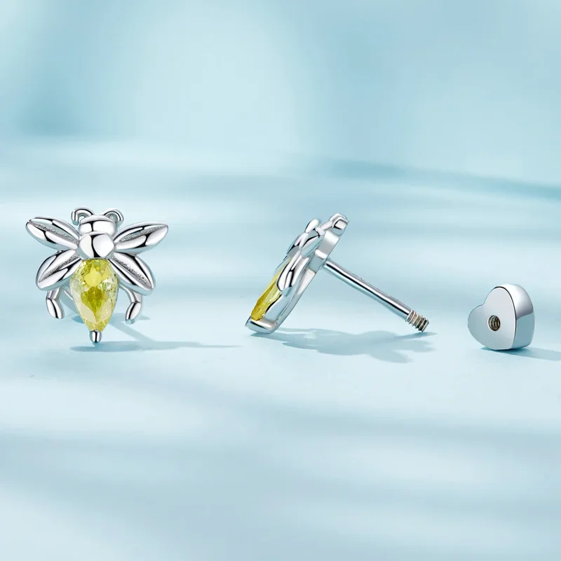 (immagine per) Pandora Stile Due Orecchini a Bottone Indossabili a Forma di Ape - SCE1580 - Visualizza 3