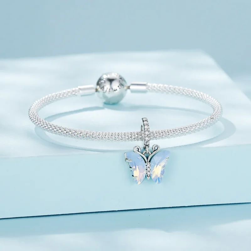 (immagine per) Pandora Stile Farfalla Aurora Blu Ciondolo - SCC2305 - Visualizza 3