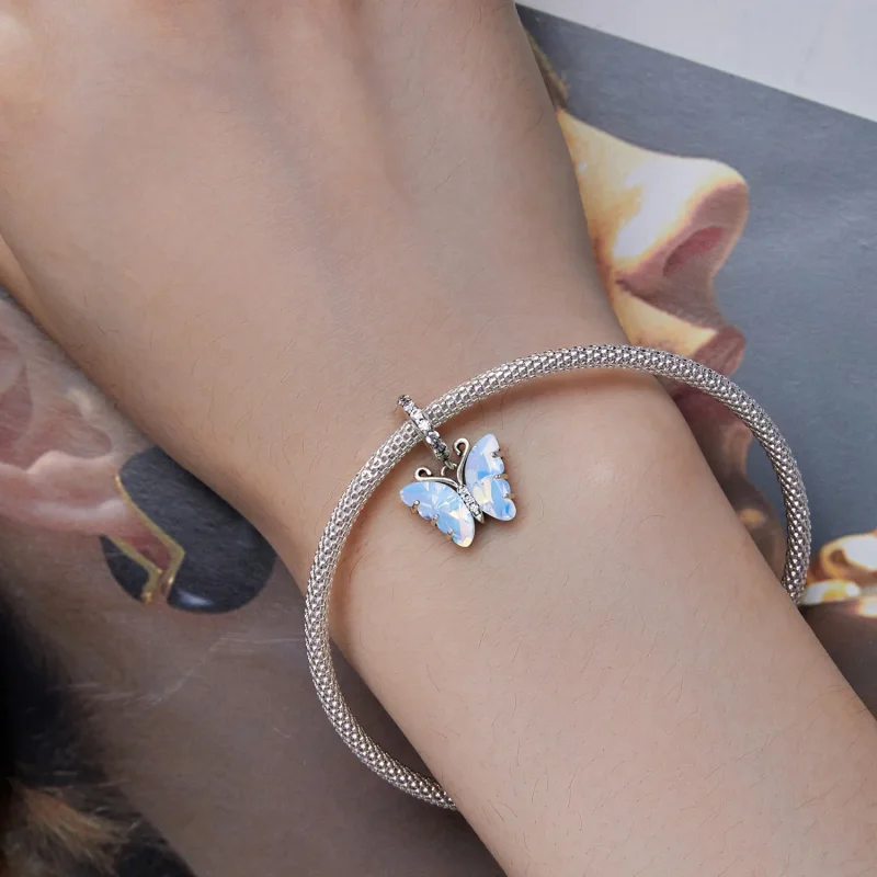 (immagine per) Pandora Stile Farfalla Aurora Blu Ciondolo - SCC2305 - Visualizza 6