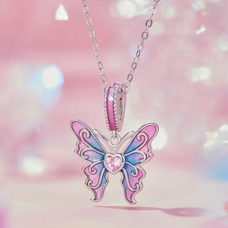(immagine per) Pandora Stile Farfalla Fatina Pendente - SCC2472 - Visualizza 2