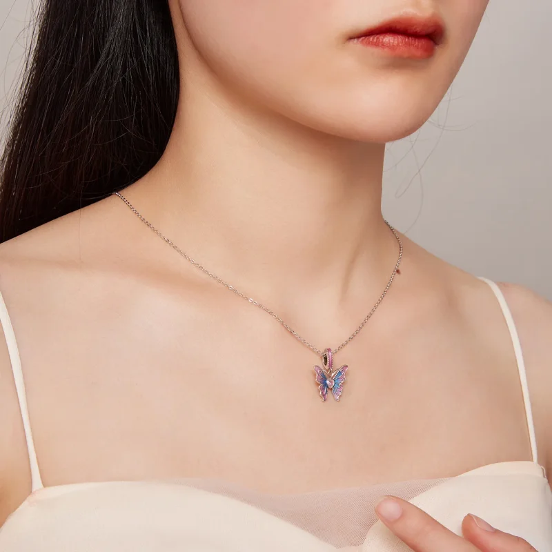 (immagine per) Pandora Stile Farfalla Fatina Pendente - SCC2472 - Visualizza 7