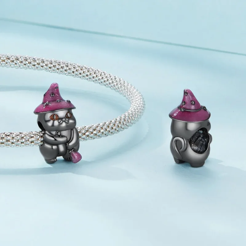 (immagine per) Pandora Stile Halloween Charm Gatto Strega - SCC2625 - Visualizza 4