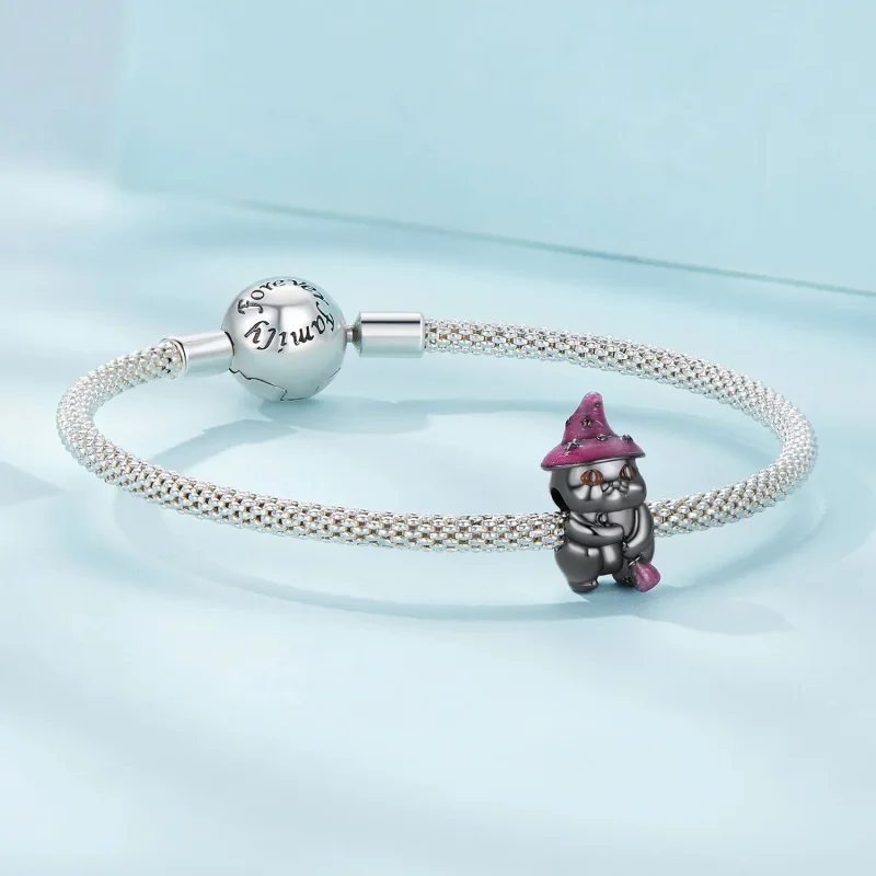 (immagine per) Pandora Stile Halloween Charm Gatto Strega - SCC2625 - Visualizza 5