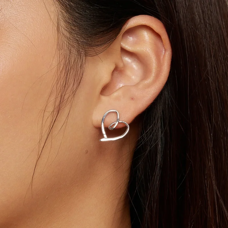 (immagine per) Pandora Stile Orecchini a Bottone Avvolti nell'Amore - BSE871 - Visualizza 6
