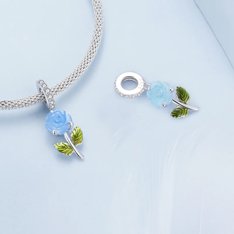 (immagine per) Pandora Stile Pendente di Cristallo Rosa - BSC824-BU - Visualizza 4