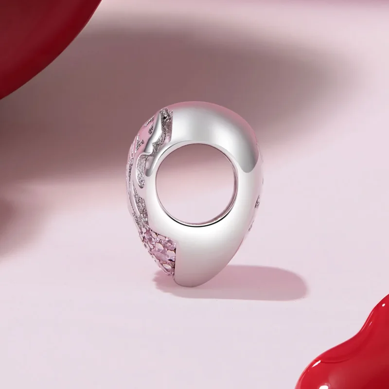 (immagine per) Pandora Style Ciondolo Cuore Ringraziamento - BSC923 - Visualizza 3