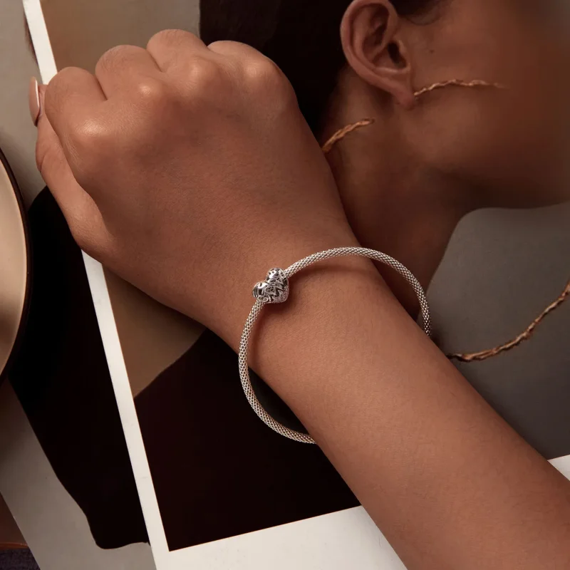 (immagine per) Pandora Style Ciondolo Cuore Ringraziamento - BSC923 - Visualizza 6