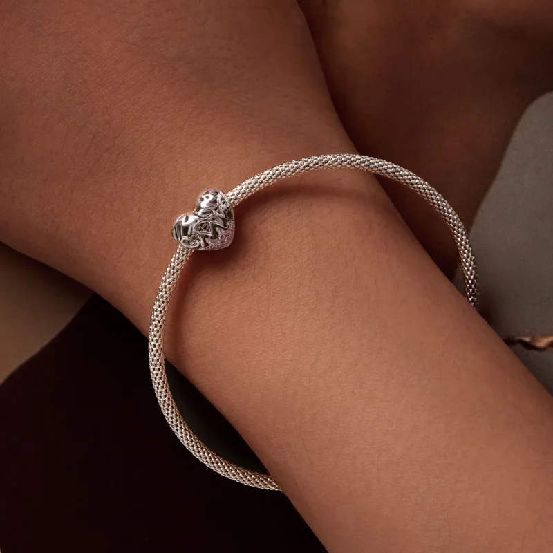 (immagine per) Pandora Style Ciondolo Cuore Ringraziamento - BSC923 - Visualizza 7
