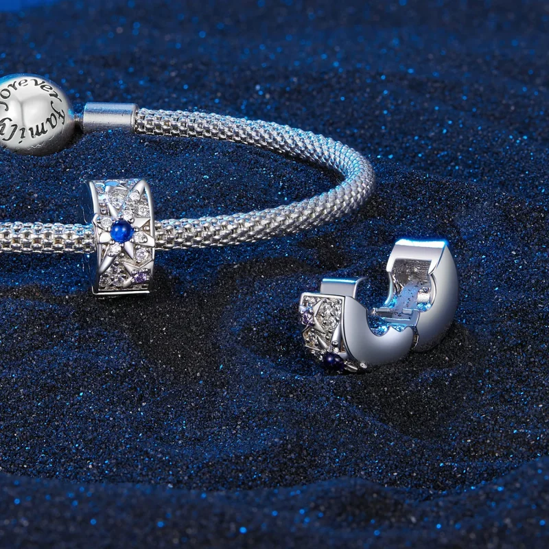 (immagine per) Pandora Style Clip Stellato Giorno e Notte - SCC2555 - Visualizza 4