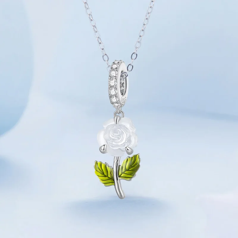 (immagine per) Pandora Style Crystal Rose Dangle - BSC824 - Visualizza 2