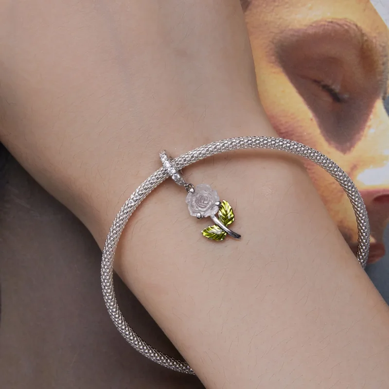 (immagine per) Pandora Style Crystal Rose Dangle - BSC824 - Visualizza 6