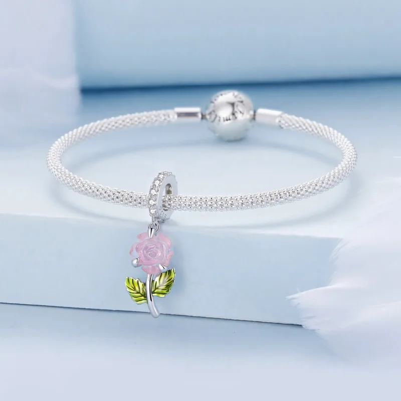 (immagine per) Pandora Style Crystal Rose Dangle - BSC824 - Visualizza 7