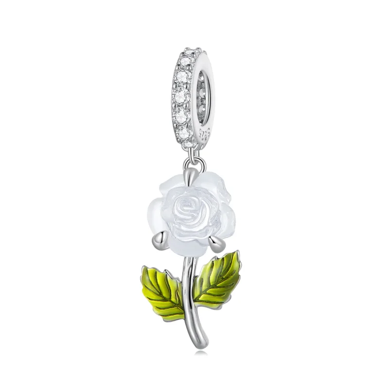 (immagine per) Pandora Style Crystal Rose Dangle - BSC824 - Visualizza 8