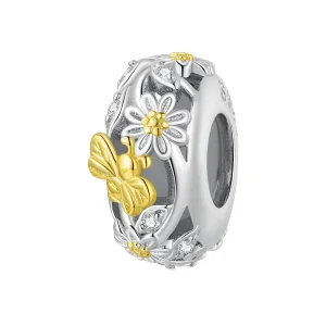 (immagine per) Pandora Style Daisy Bee Silicone Spacer - BSC819