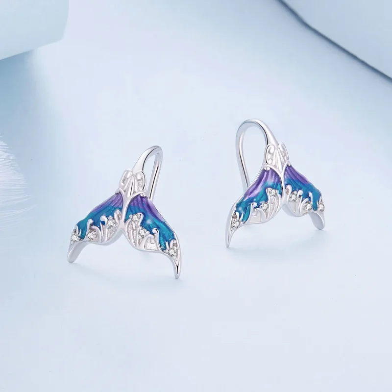 (immagine per) Pandora Style Dreamman Orecchini a Perno Coda di Sirena - BSE921 - Visualizza 2
