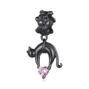 (immagine per) Pandora Style Gatto Nero Dangle - SCC2519