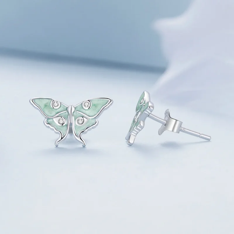(immagine per) Pandora Style Orecchini a Perno Farfalla del Mago di Oz - BSE828 - Visualizza 3