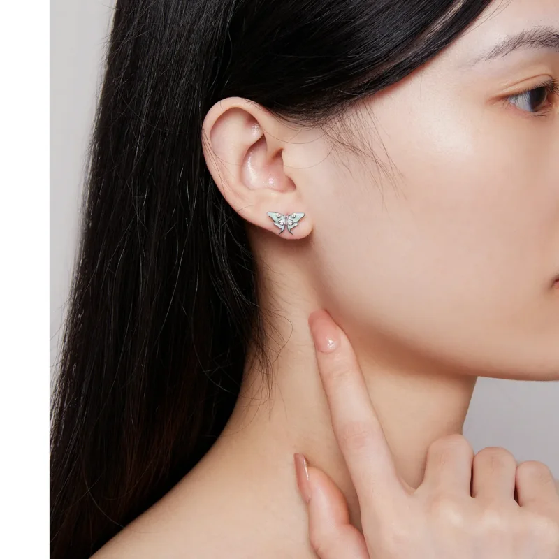 (immagine per) Pandora Style Orecchini a Perno Farfalla del Mago di Oz - BSE828 - Visualizza 7