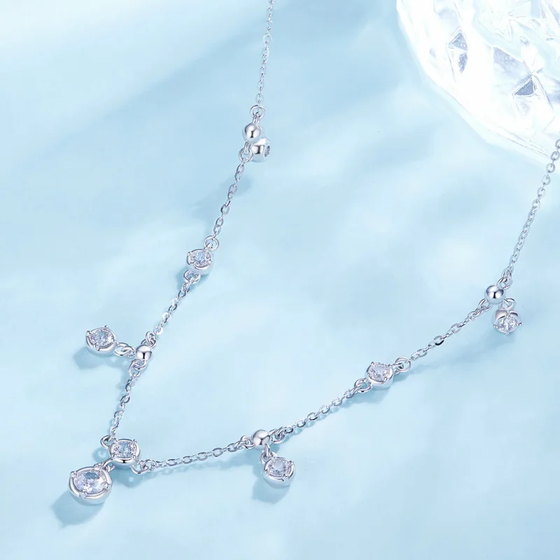 (immagine per) Pandora Style Sparkling Tassel Choker - BSN360 - Visualizza 3