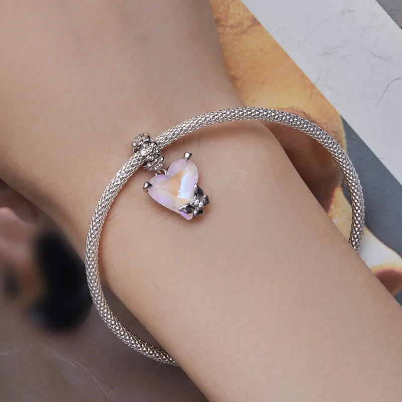 (immagine per) Pendente a farfalla stile Pandora Mocha Dangle - BSC809 - Visualizza 5