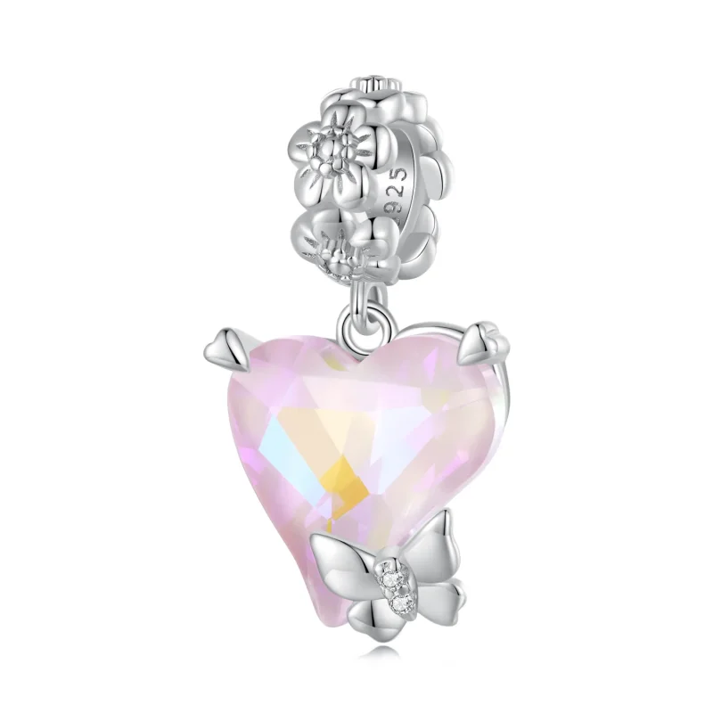 (immagine per) Pendente a farfalla stile Pandora Mocha Dangle - BSC809 - Visualizza 6