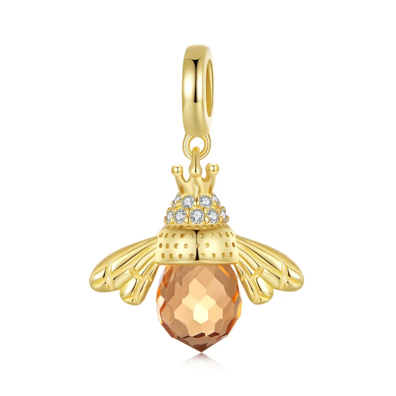 (immagine per) Pendente a forma di ape dorata stile Pandora - SCC035-B