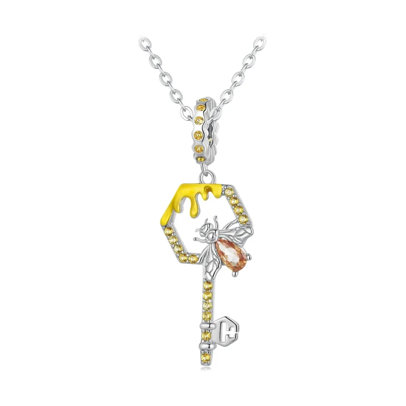 (immagine per) Pendente a forma di chiave a sciami in stile Pandora - BSC822 - Visualizza 6