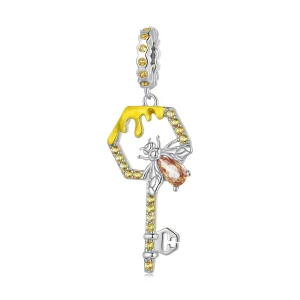 (immagine per) Pendente a forma di chiave a sciami in stile Pandora - BSC822