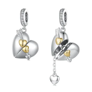 (immagine per) Pendente a forma di cuore apribile nello stile Pandora - BSC804