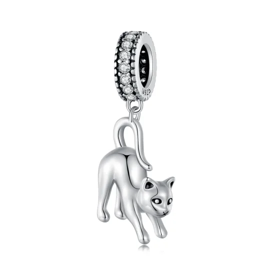 (immagine per) Pendente a forma di gatto stile Pandora - SCC2595