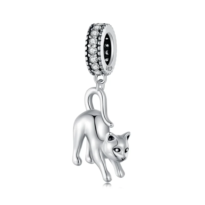 (immagine per) Pendente a forma di gatto stile Pandora - SCC2595