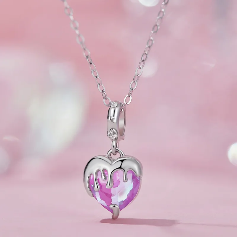 (immagine per) Pendente a forma di ragazza che scioglie il cuore nello stile di Pandora - SCC24 - Visualizza 2