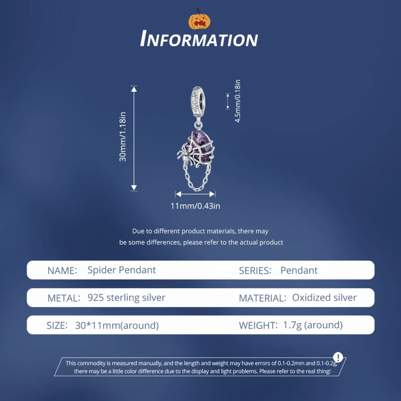 (immagine per) Pendente a forma di ragno in stile Pandora - BSC913 - Visualizza 6