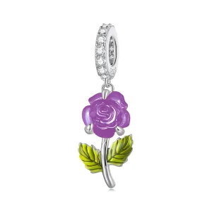(immagine per) Pendente a forma di rosa in cristallo nello stile di Pandora - BSC824-VT