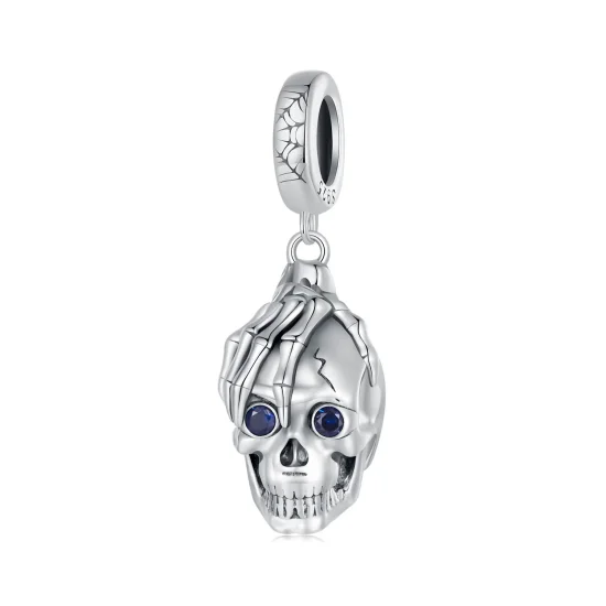 (immagine per) Pendente a forma di teschio per Halloween in stile Pandora - SCC2606